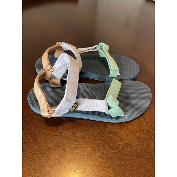 Teva Women's Original Universal Multi Colored Pastel Sandals ~ Size 10 - Picture 3 of 6
